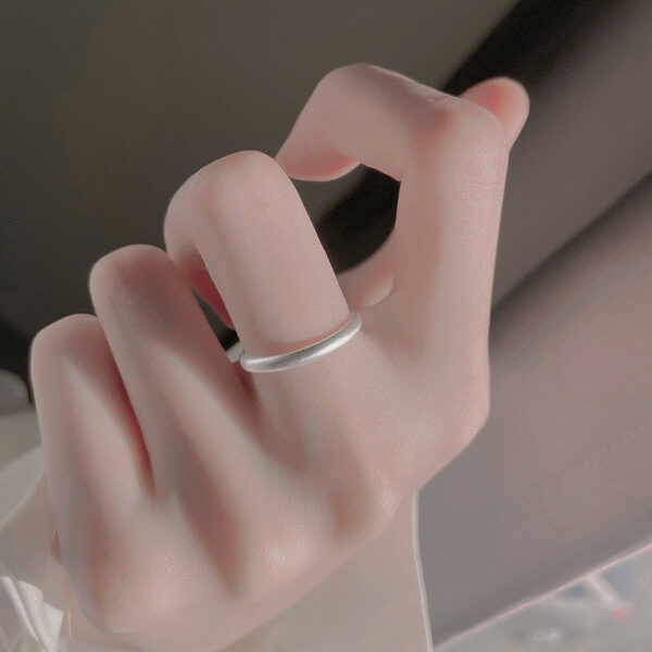 Matte Minimalist Open Ring - Image 2