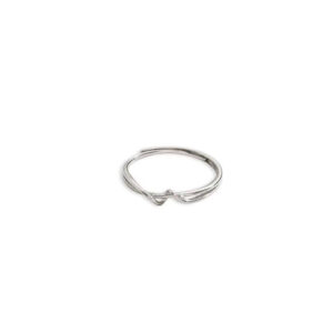 Sleek Spiral Line Open Ring