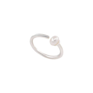 Minimalist Pearl Open Ring