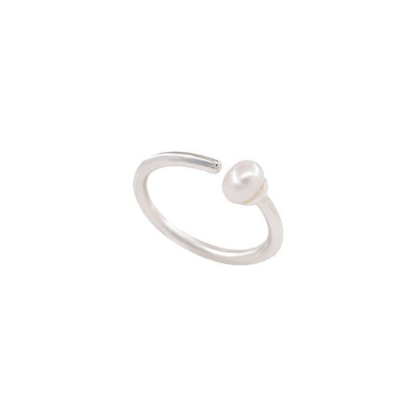 Minimalist Pearl Open Ring