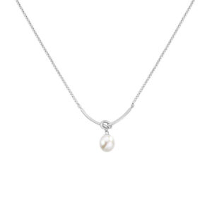 Minimalist Pearl Pendant Necklace