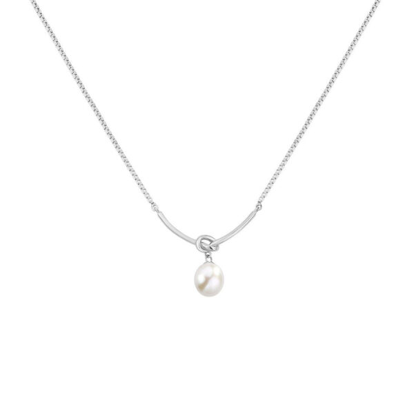Minimalist Pearl Pendant Necklace